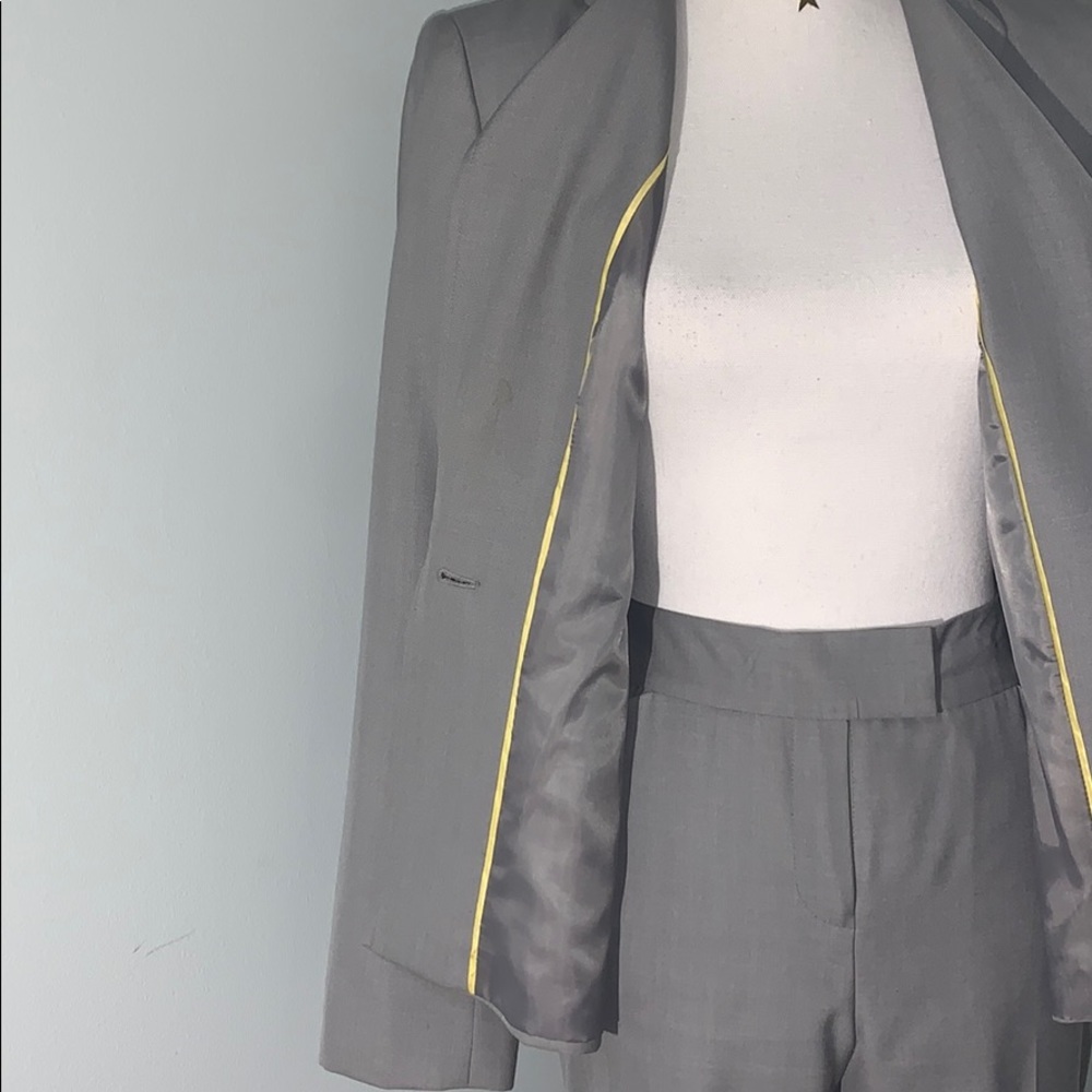 CALVIN KLEIN GRAY 2PC JACKET AND PANTS SUIT SET - Picture 7 of 12